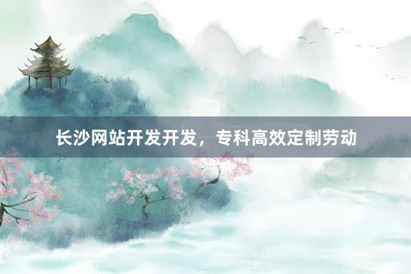 长沙网站开发开发,专科高效定制劳动